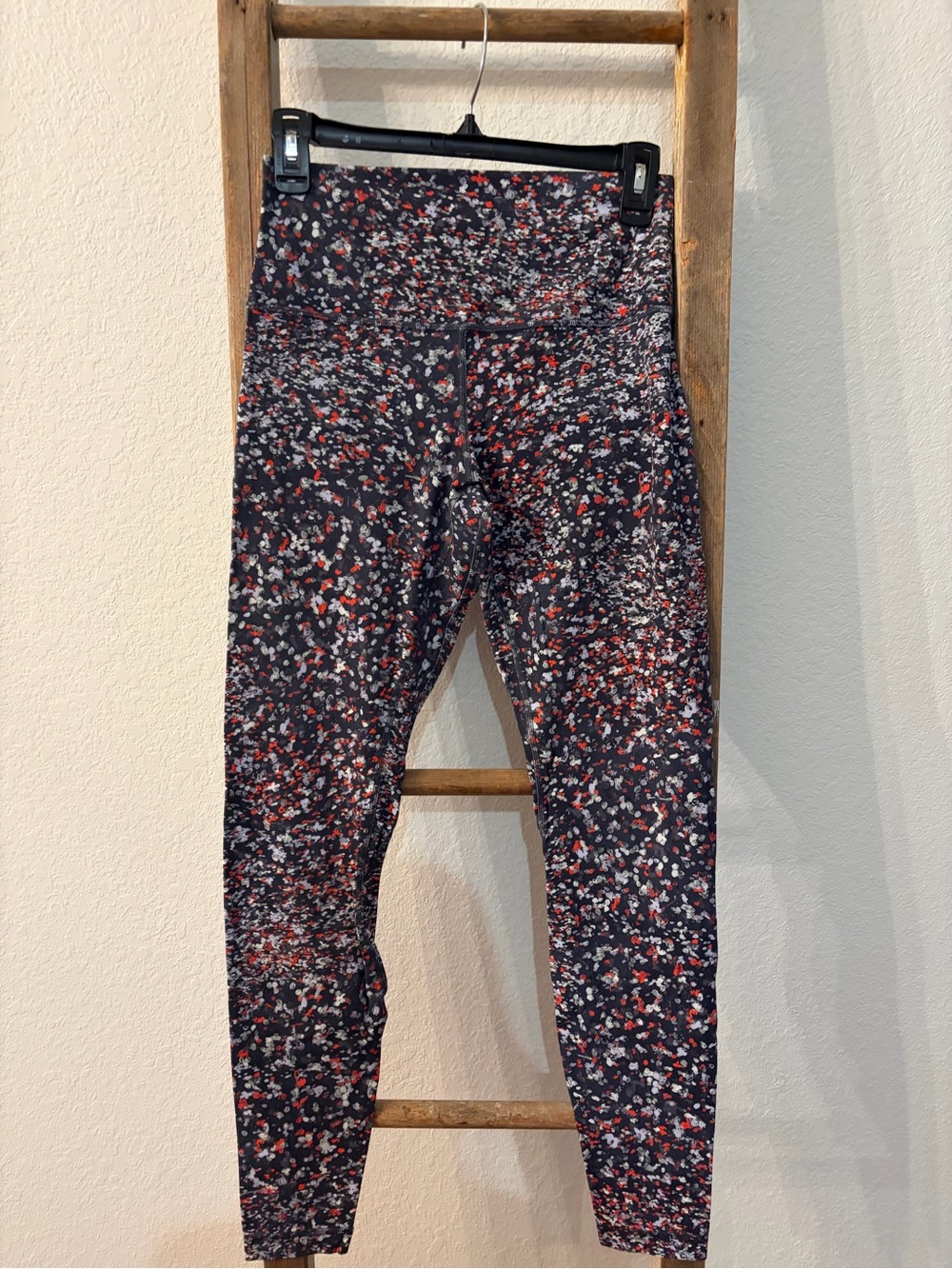 Lululemon Align Speckle High-Waist Leggings - Black with Red & White
